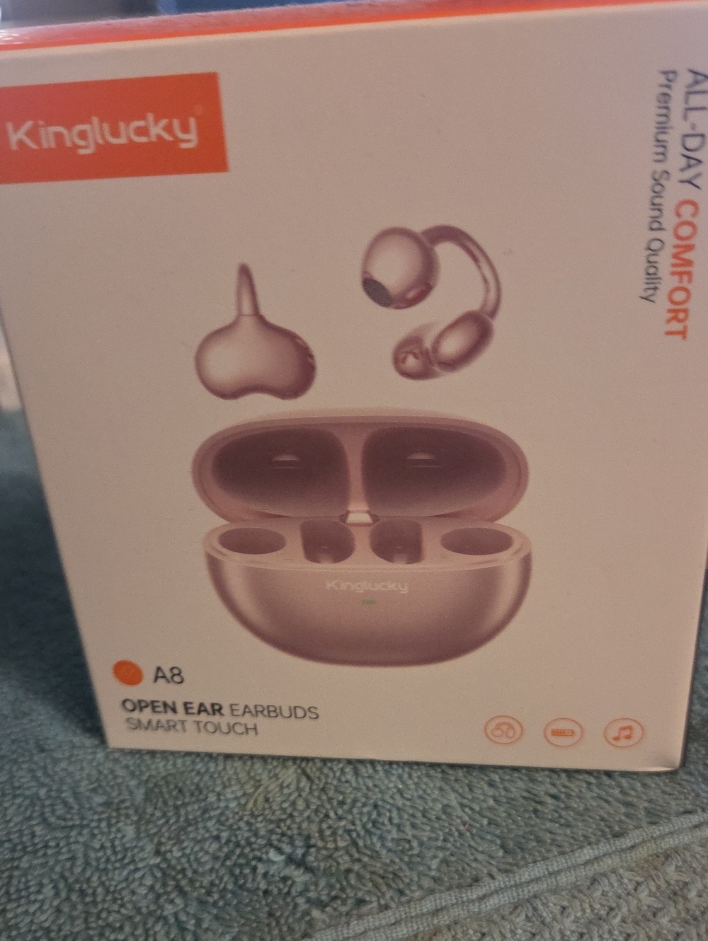 Lucky Brand A8 Open-Ear Earbuds in Rose Gold